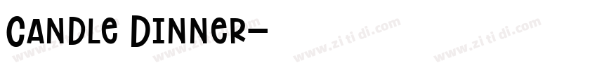 Candle Dinner字体转换